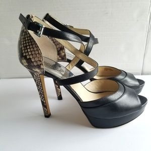 Michael Kors Snakeskin Platform Sandals